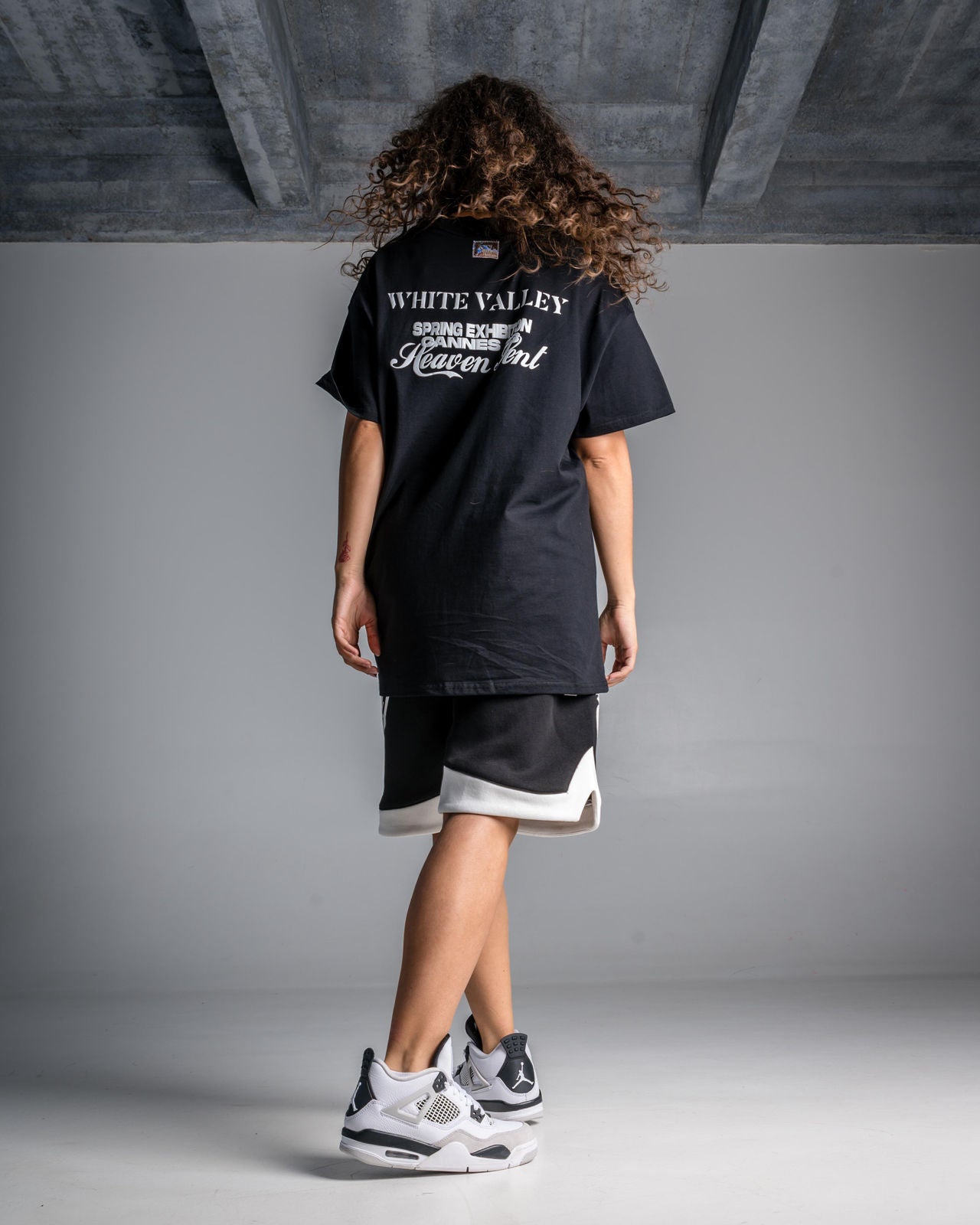 SHORTS BLACK/WHITE
