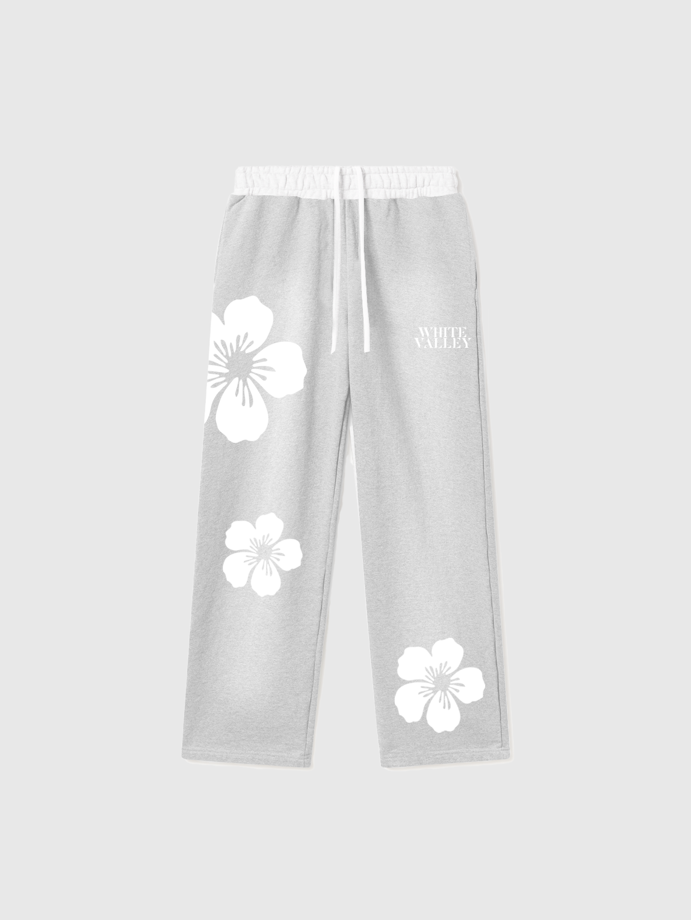 JOGGER FLOWERS PANTS GRAY