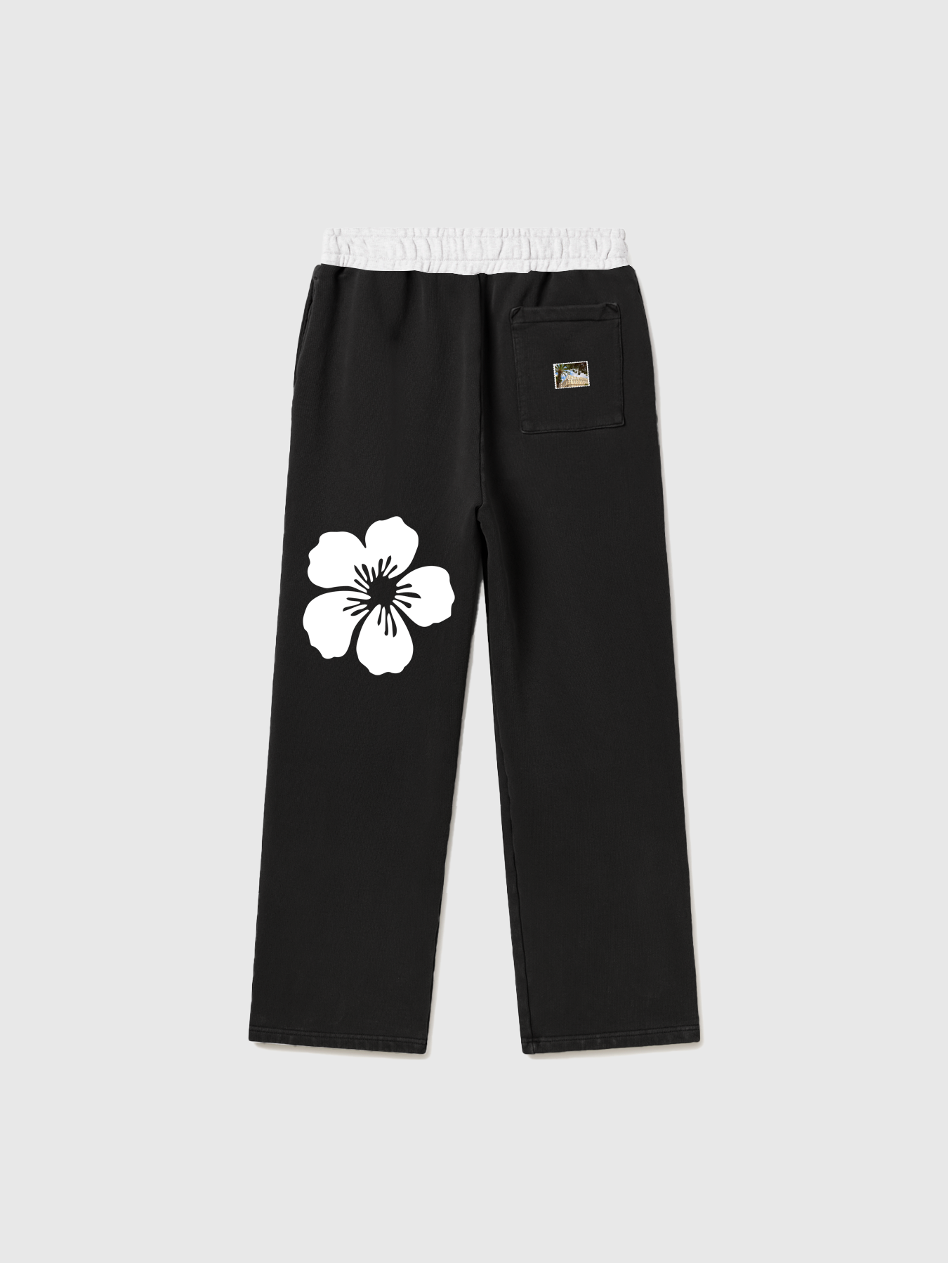 JOGGER FLOWERS PANTS BLACK