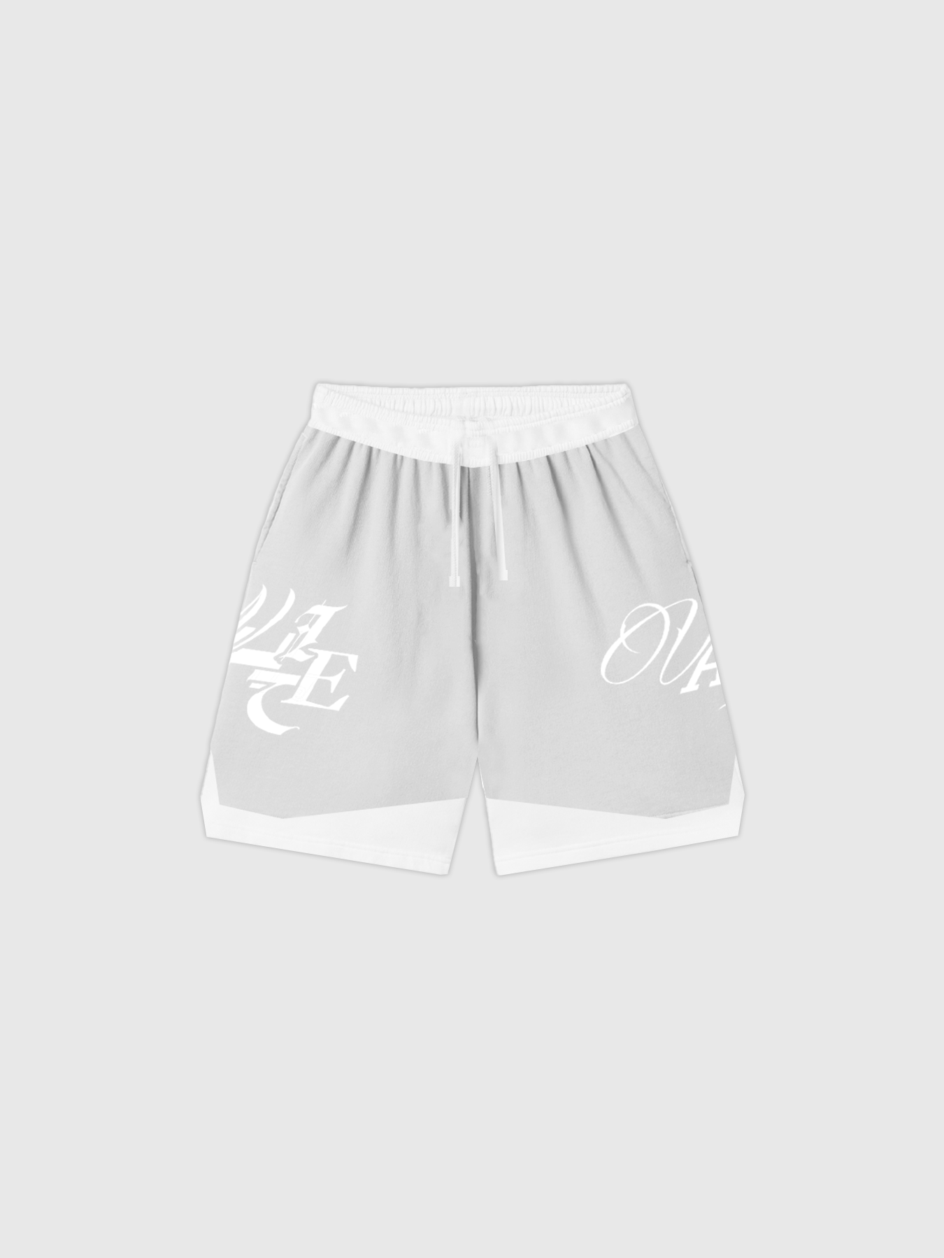 SHORTS GREY/WHITE