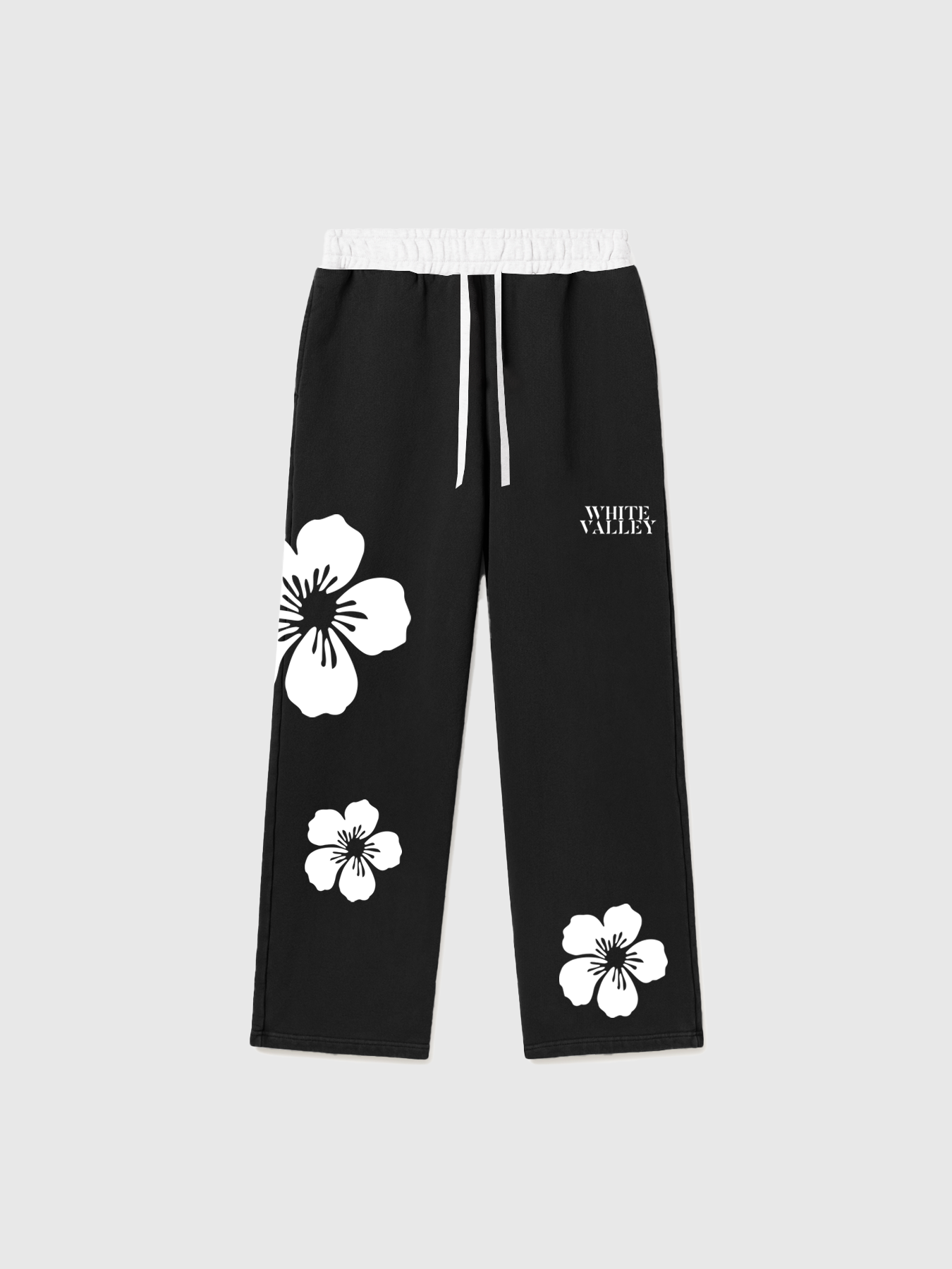 JOGGER FLOWERS PANTS BLACK